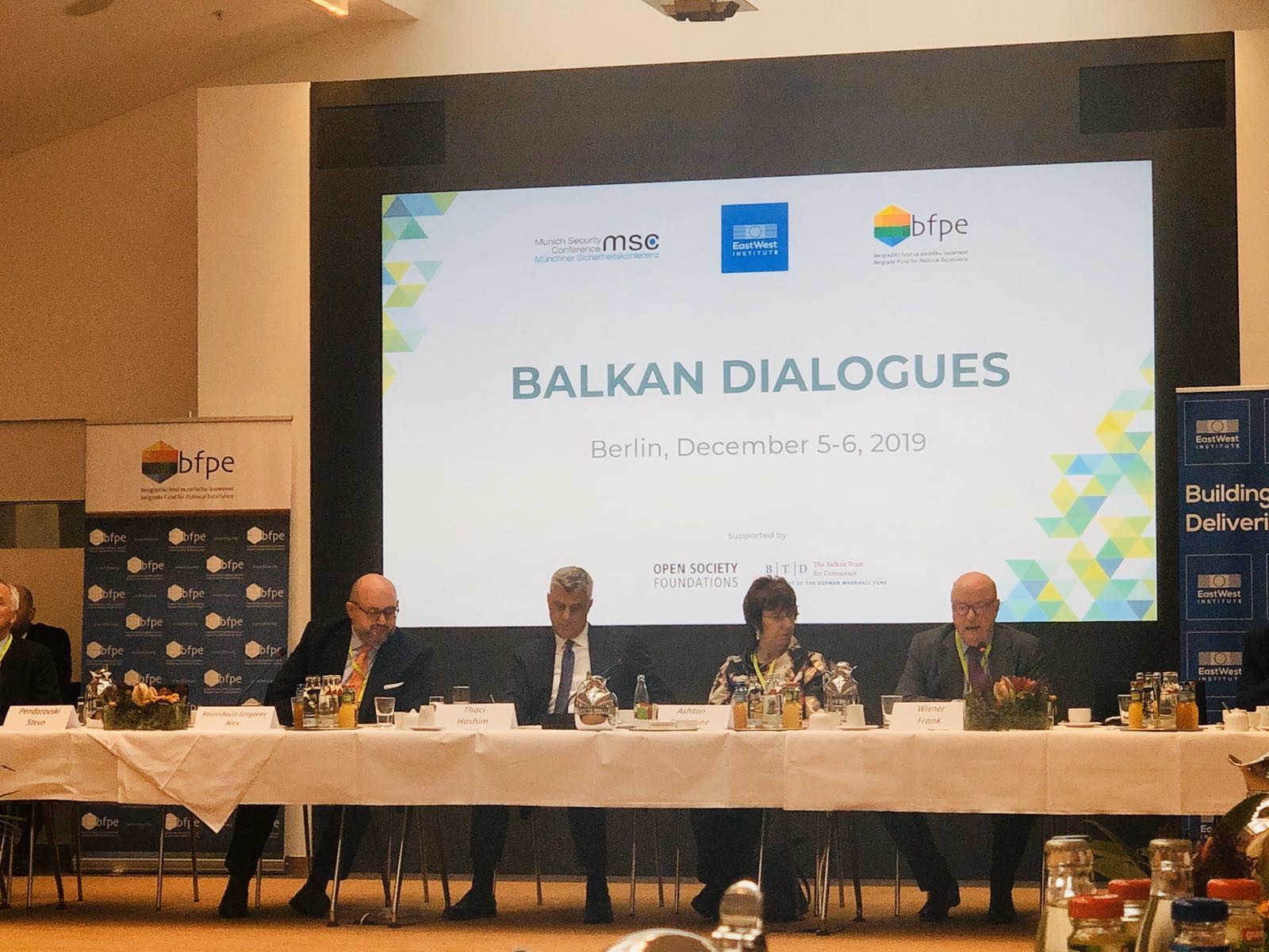 CIG PRESIDENT MODERATES A PANEL ON KOSOVO-SERBIA RELATIONS IN BERLIN